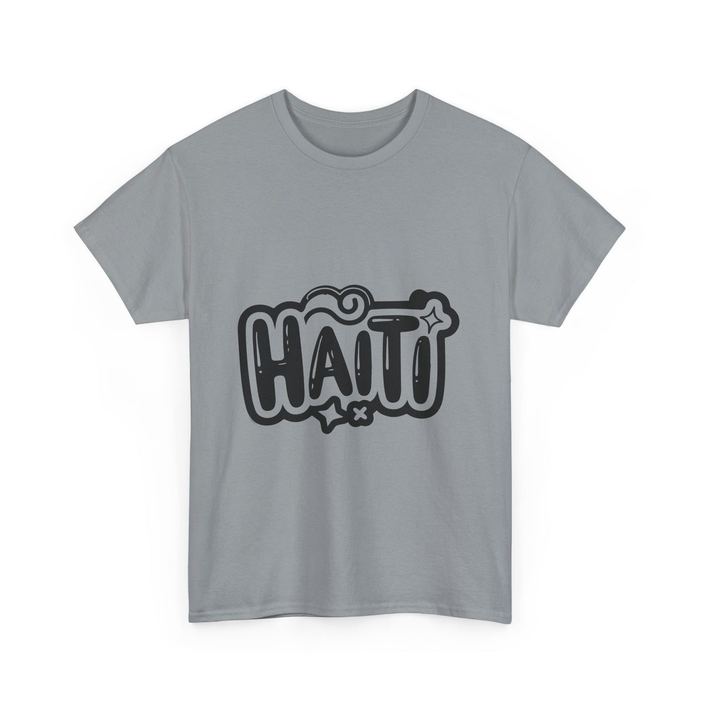 Haitian Pride Tee - Unisex Heavy Cotton Shirt, Casual Wear, Gifts for Him/Her, Cultural Apparel, Summer Fashion