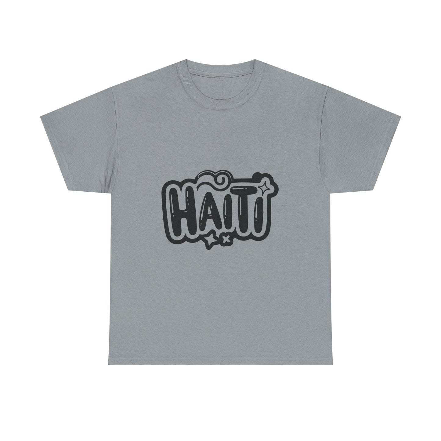 Haitian Pride Tee - Unisex Heavy Cotton Shirt, Casual Wear, Gifts for Him/Her, Cultural Apparel, Summer Fashion