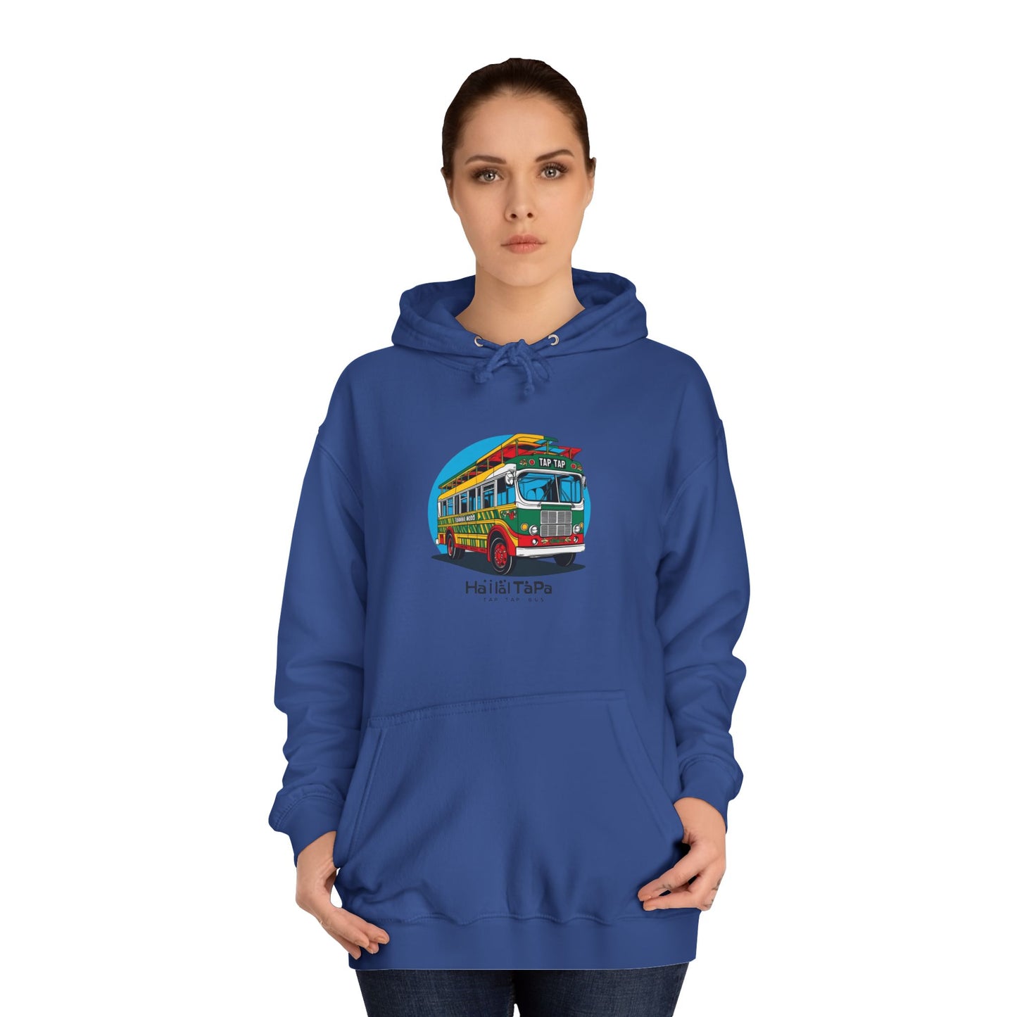 Colorful Surf Bus Unisex College Hoodie | Perfect for Beach Days, College Life, Relaxed Vibes, Gifts for Students, Chill Casual Wear