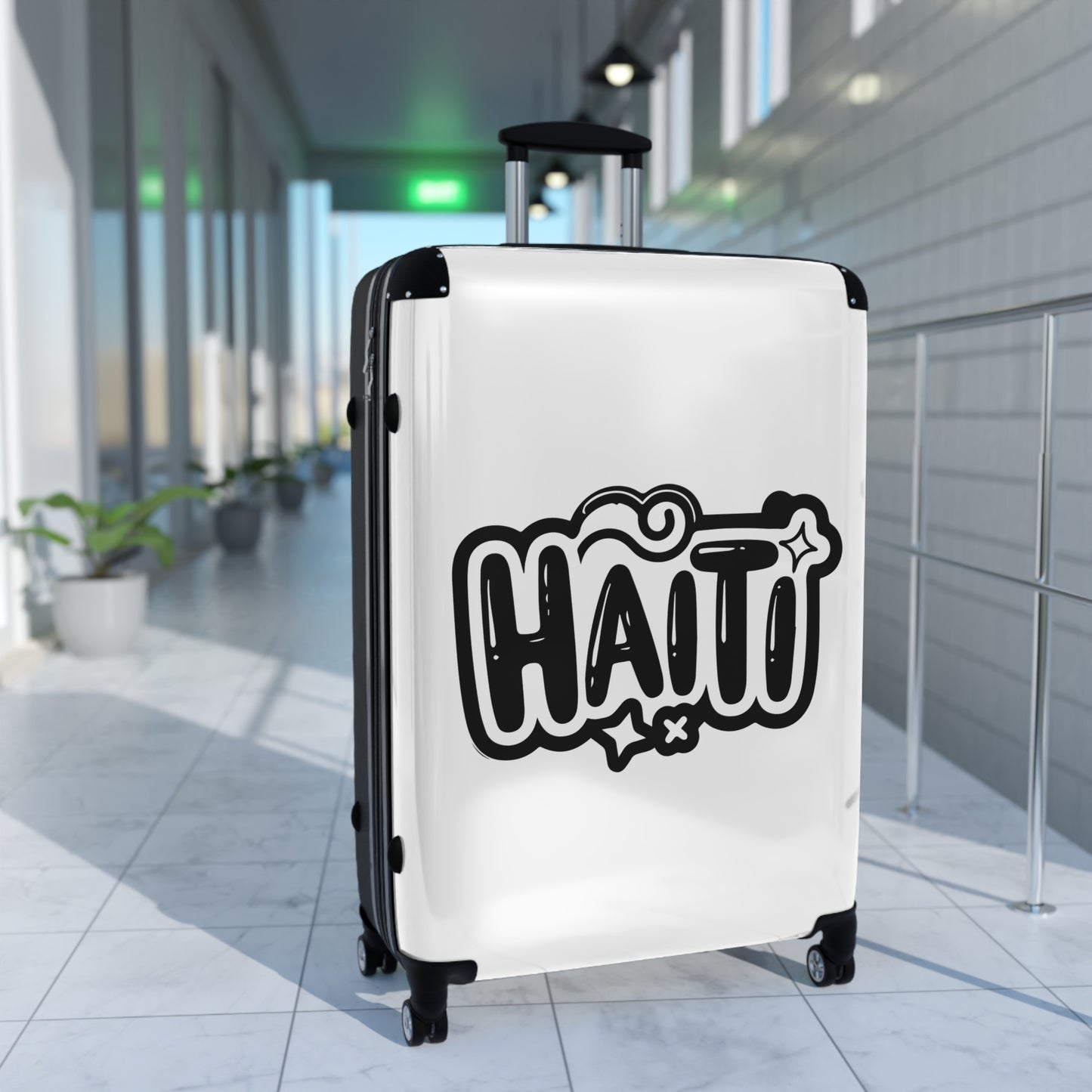 Haitian Travel Suitcase - Stylish Luggage for Adventurous Souls, Vacation, Business Trip, Weekend Getaway, Wanderlust Gear