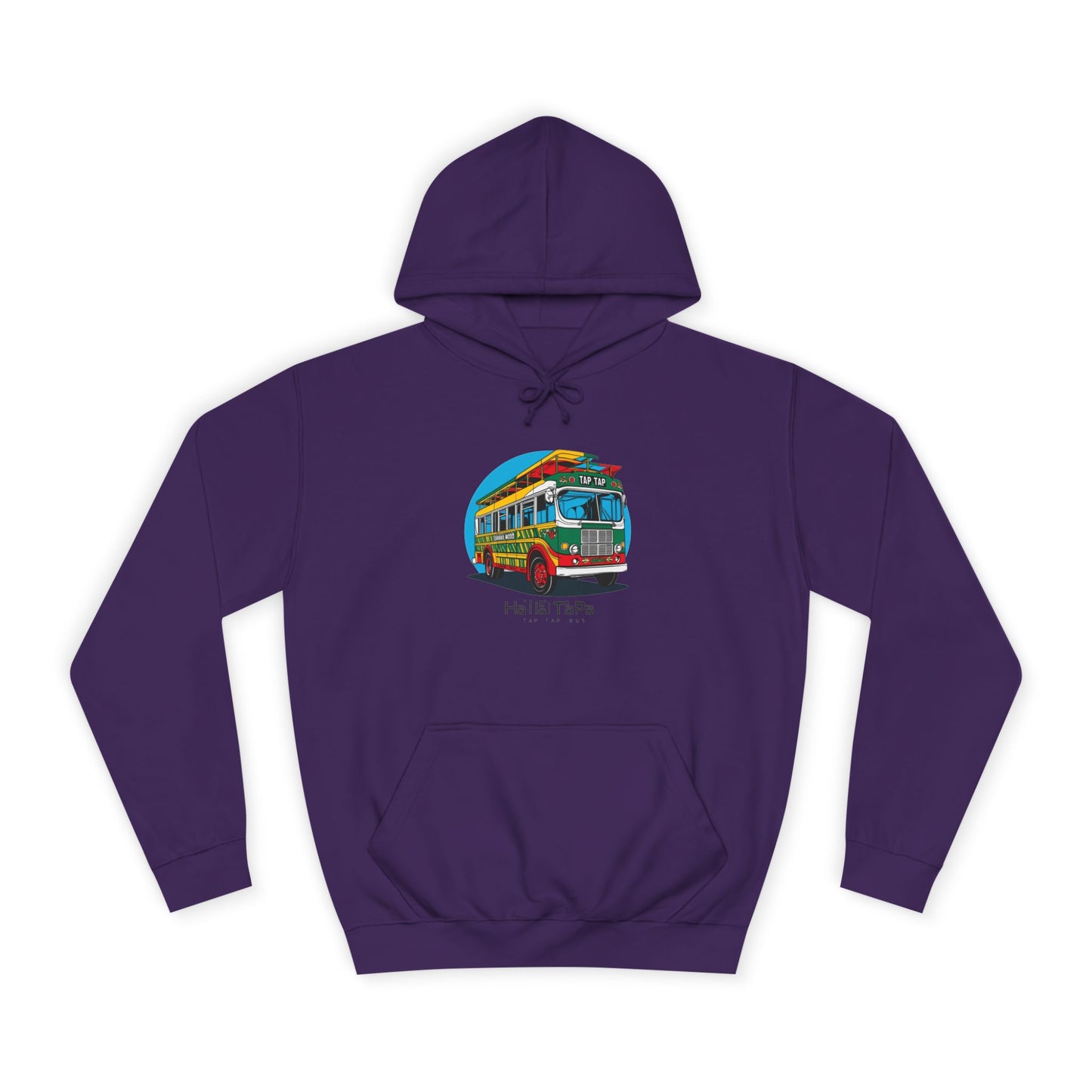 Colorful Surf Bus Unisex College Hoodie | Perfect for Beach Days, College Life, Relaxed Vibes, Gifts for Students, Chill Casual Wear