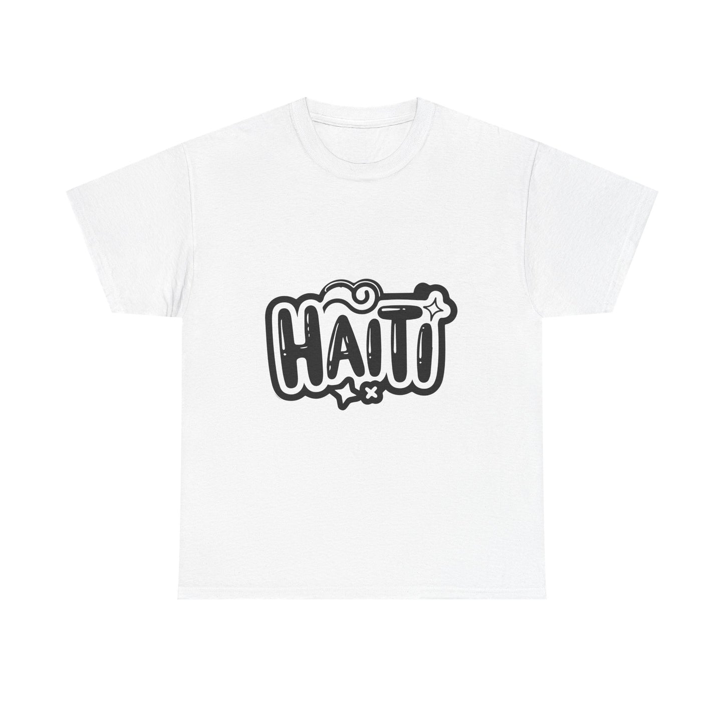 Haitian Pride Tee - Unisex Heavy Cotton Shirt, Casual Wear, Gifts for Him/Her, Cultural Apparel, Summer Fashion