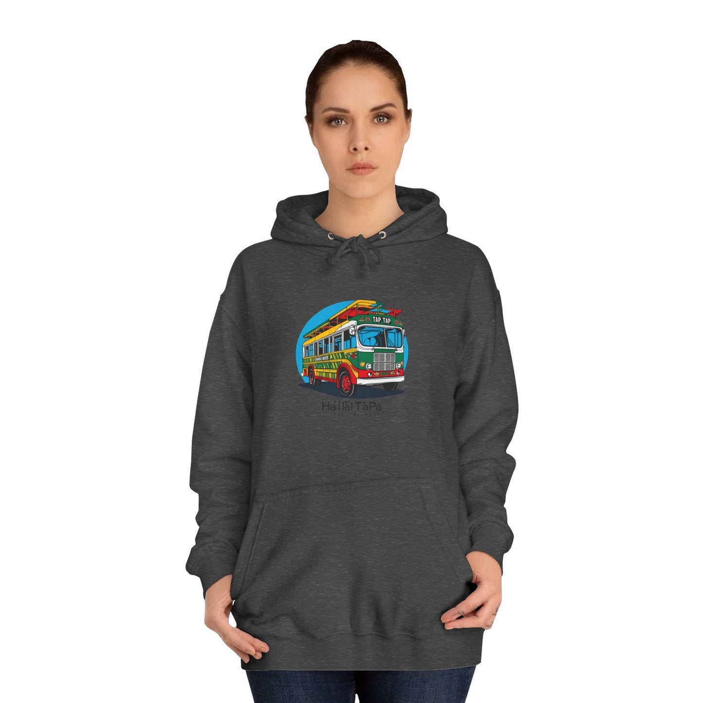 Colorful Surf Bus Unisex College Hoodie | Perfect for Beach Days, College Life, Relaxed Vibes, Gifts for Students, Chill Casual Wear