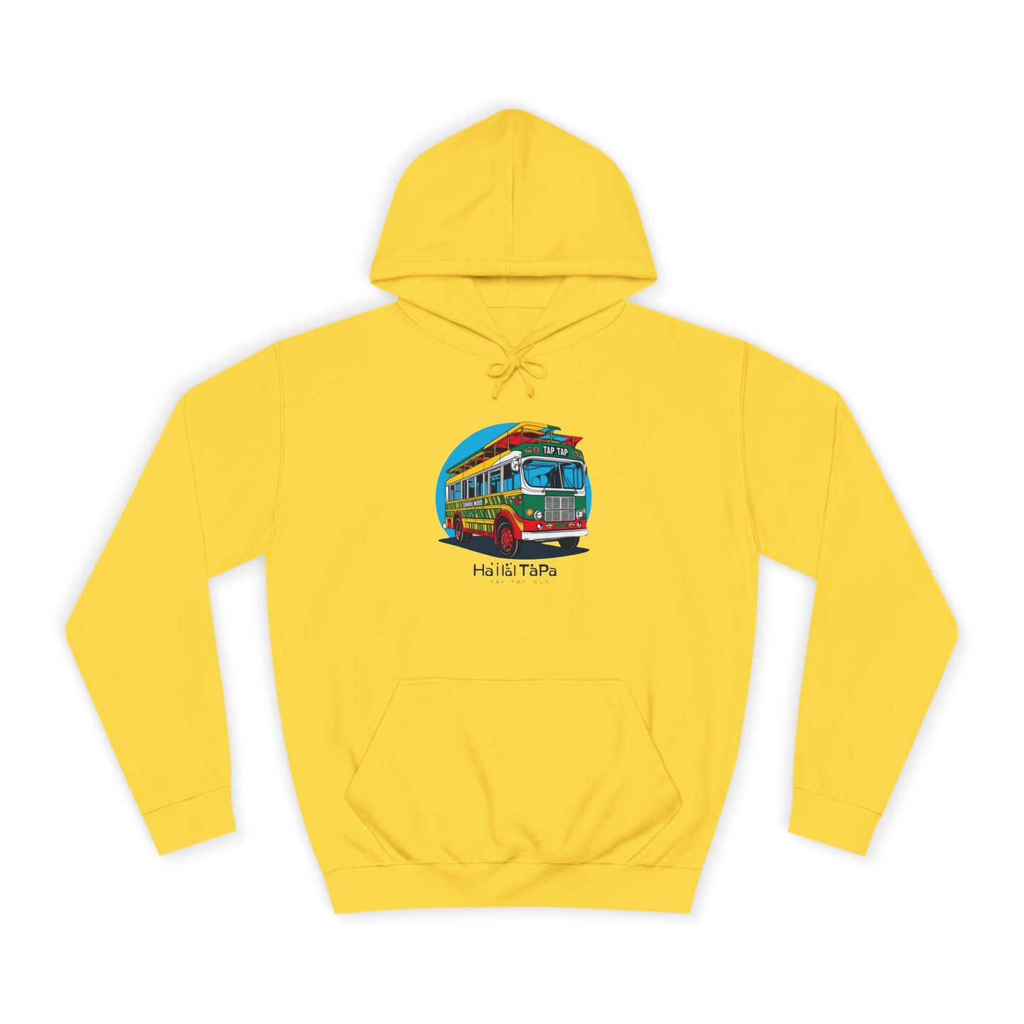 Colorful Surf Bus Unisex College Hoodie | Perfect for Beach Days, College Life, Relaxed Vibes, Gifts for Students, Chill Casual Wear