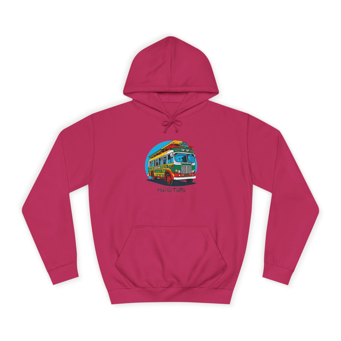 Colorful Surf Bus Unisex College Hoodie | Perfect for Beach Days, College Life, Relaxed Vibes, Gifts for Students, Chill Casual Wear