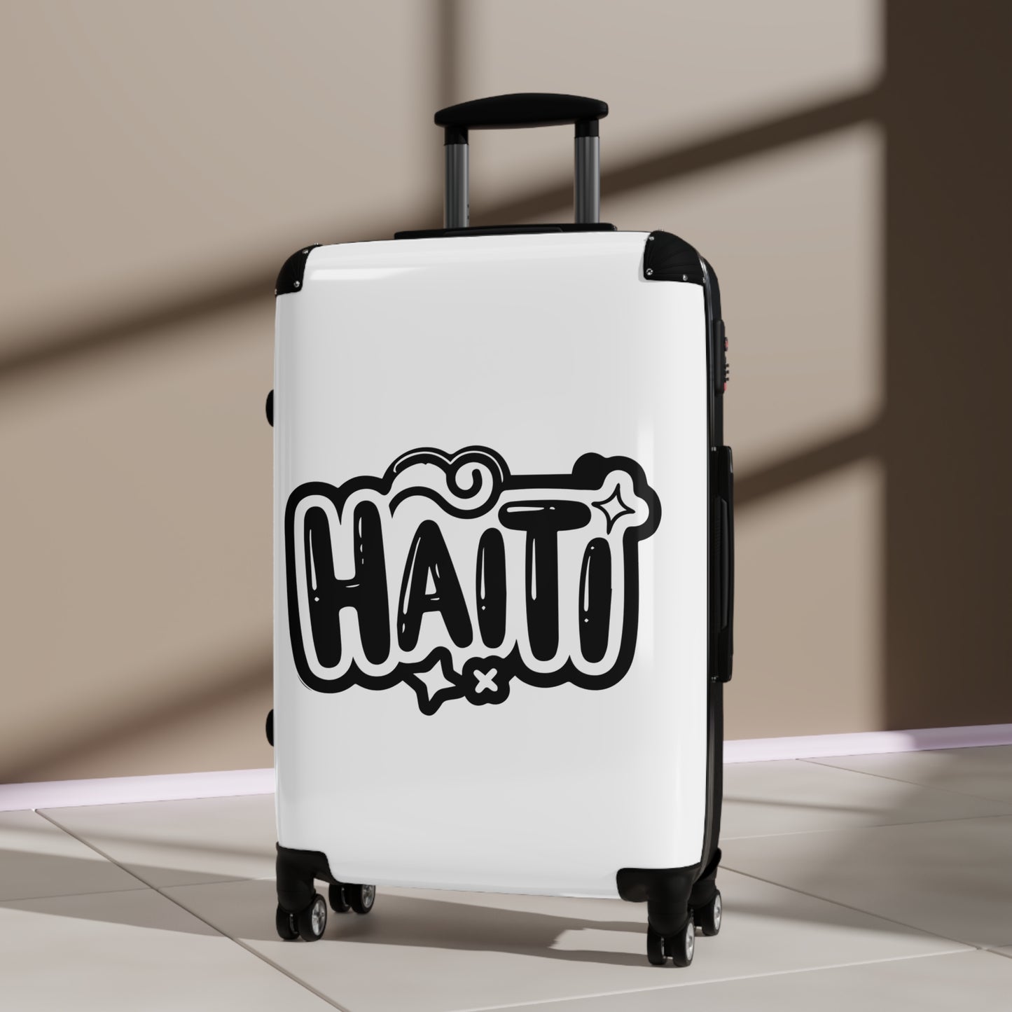 Haitian Travel Suitcase - Stylish Luggage for Adventurous Souls, Vacation, Business Trip, Weekend Getaway, Wanderlust Gear