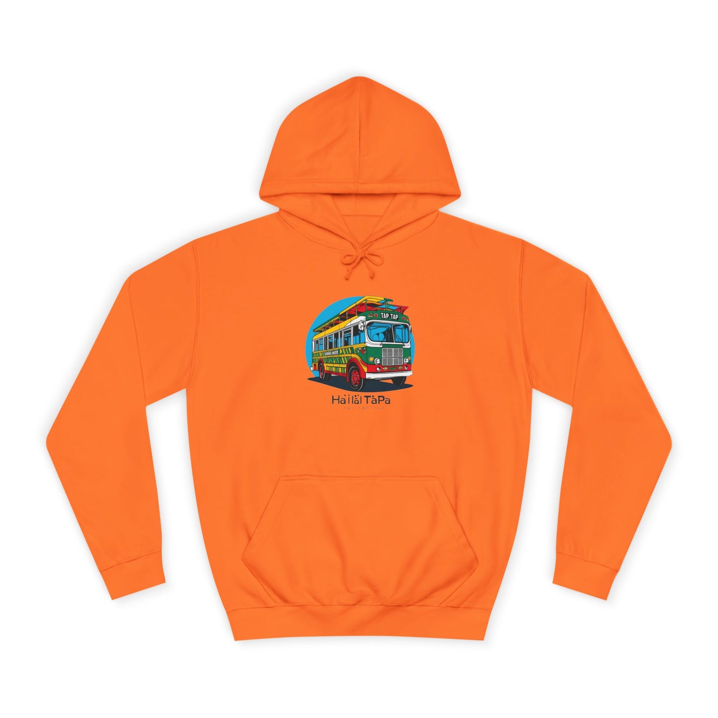 Colorful Surf Bus Unisex College Hoodie | Perfect for Beach Days, College Life, Relaxed Vibes, Gifts for Students, Chill Casual Wear