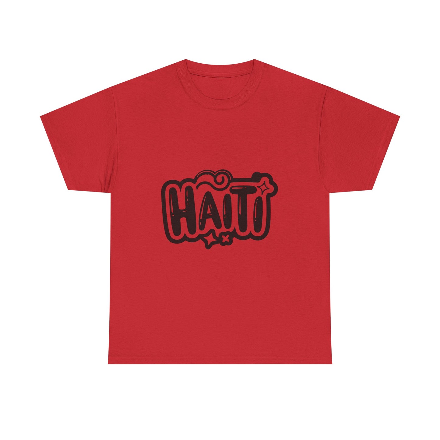 Haitian Pride Tee - Unisex Heavy Cotton Shirt, Casual Wear, Gifts for Him/Her, Cultural Apparel, Summer Fashion