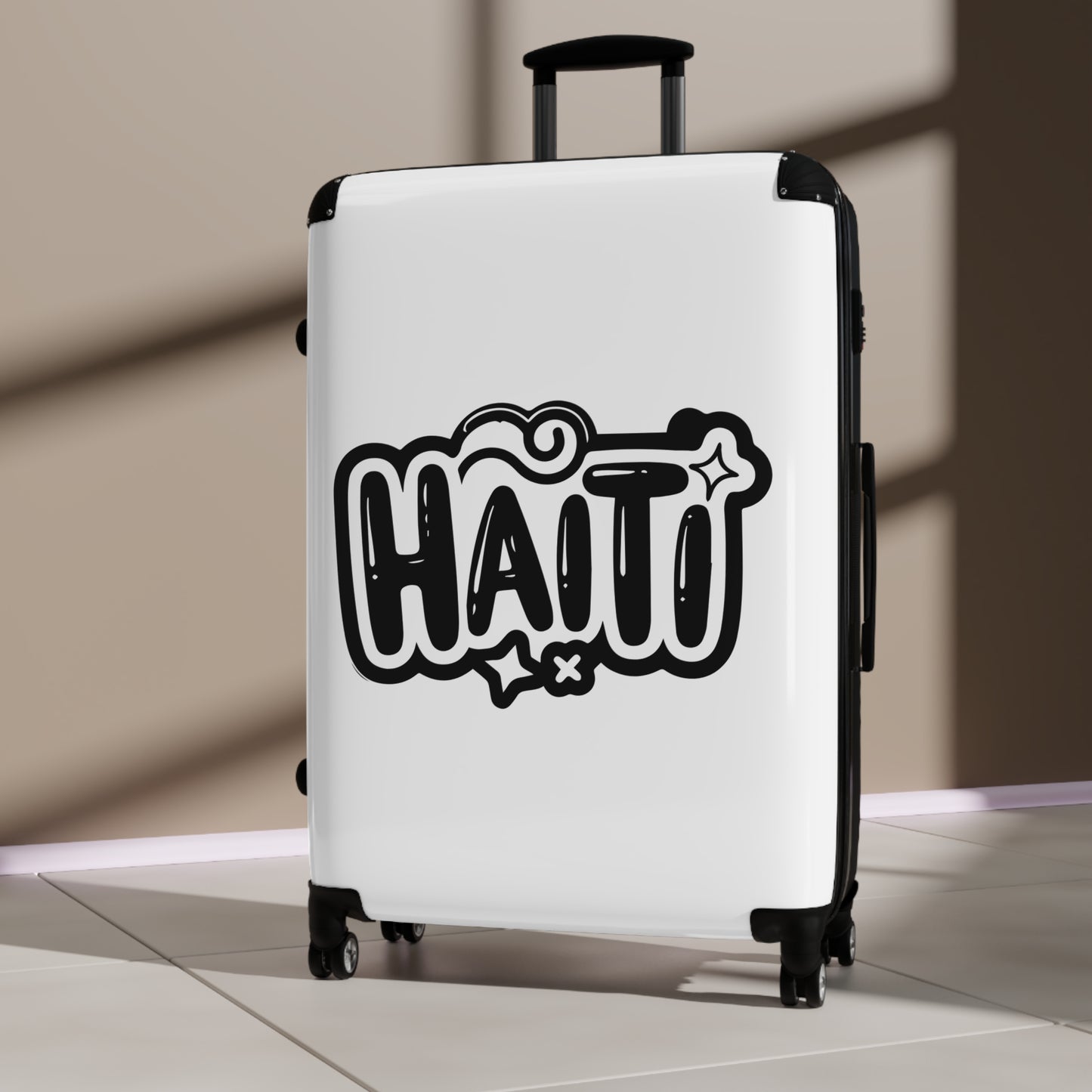 Haitian Travel Suitcase - Stylish Luggage for Adventurous Souls, Vacation, Business Trip, Weekend Getaway, Wanderlust Gear