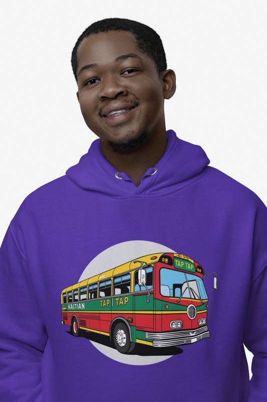 Colorful Surf Bus Unisex College Hoodie | Perfect for Beach Days, College Life, Relaxed Vibes, Gifts for Students, Chill Casual Wear